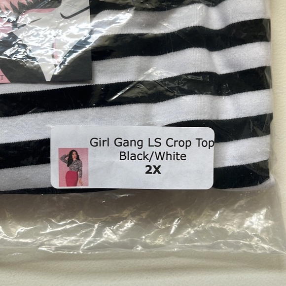 Girl Gang crop top - Vixen by Micheline Pitt, 2X - Picture 4 of 6